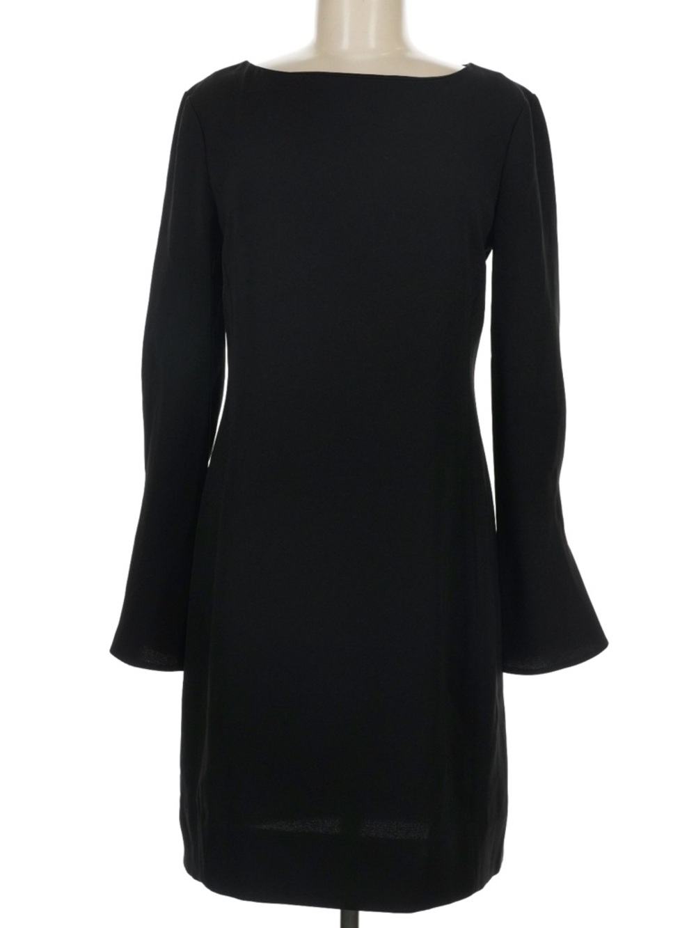 MM LaFleur Black Long-Sleeve Shift Dress